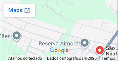 Mapa com a localização da Casa de Sossego Vó Tereza
